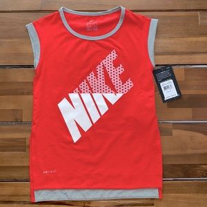 Nike NWT girls size 6x dri-fit red/orange dress